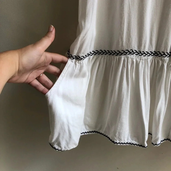 Revolve Embroidered Boho White Dress - Picture 6 of 12